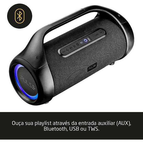 Caixa Acústica Pulse Xplosion 550W AUX/USB/TW