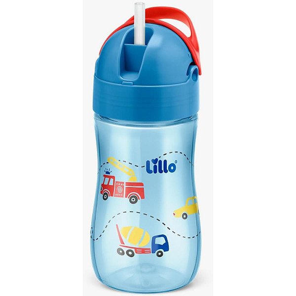 Copo de Treinamento Evolution com Canudo 300ML Azul