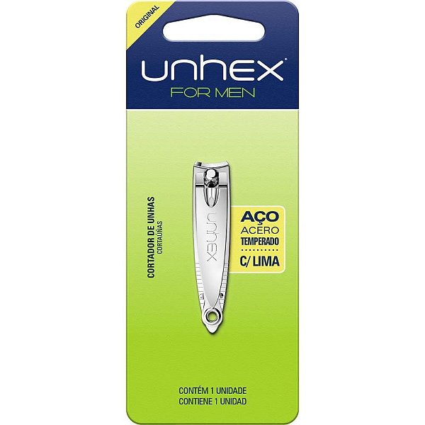 Cortador de UNHA para Mão UNHEX AÇO com Lima - Dúzia