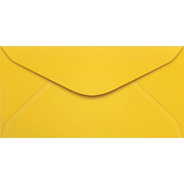 Envelope Ofício Colorido 114X229 Amarelo PCT C/100