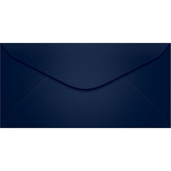 Envelope Ofício Colorido 114X229 MM Azul Escuro - Pacote com 100