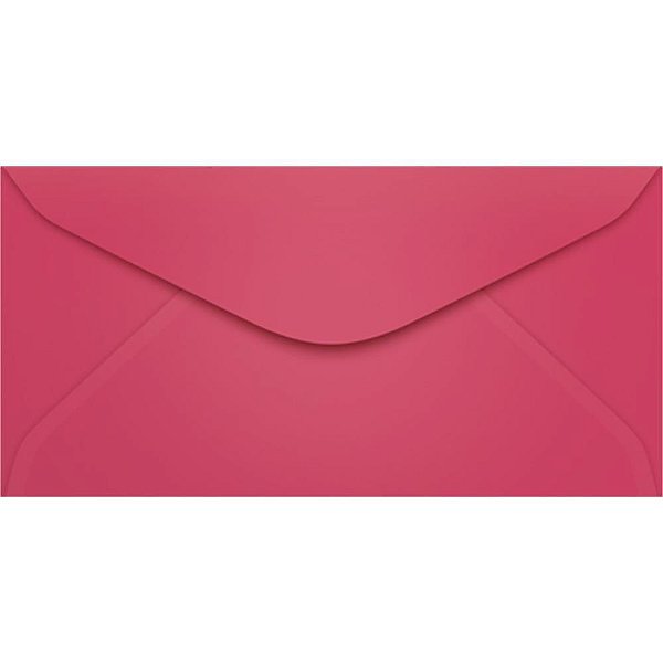 Envelope Ofício Colorido 114X229MM Rosa Choque - Pacote com 100