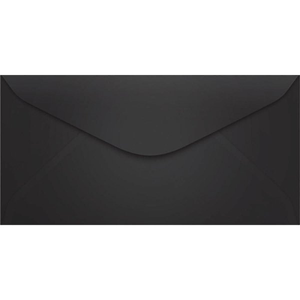 Envelope Ofício Colorido 114X229 Preto PCT.C/100