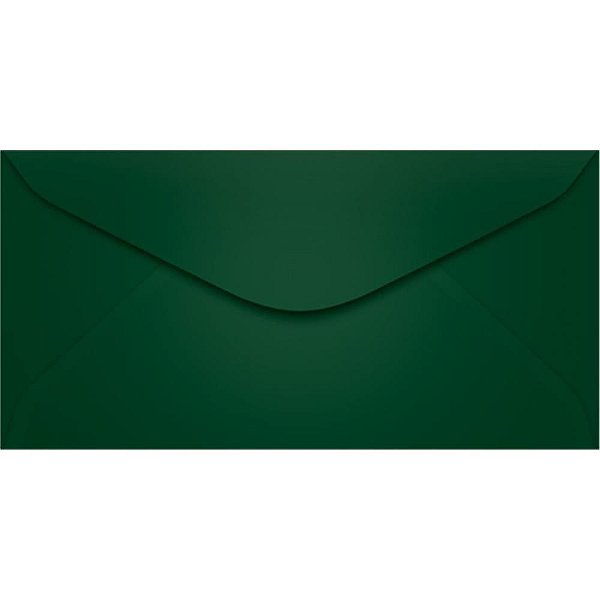 Envelope Ofício Colorido 114X229MM Verde Escuro - Pacote com 100 Unidades
