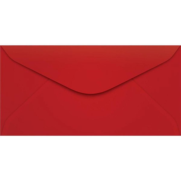 Envelope Ofício Colorido 114X229 Vermelho PCT.C/100