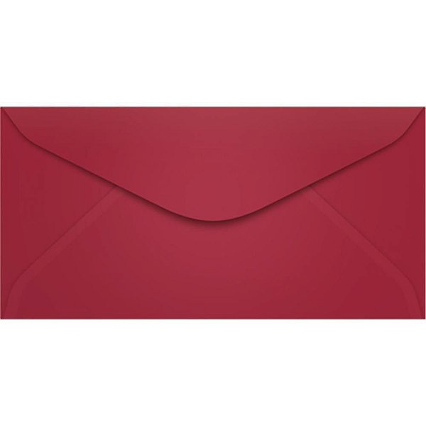 Envelope Ofício Colorido 114X229MM Vinho Pacote com 100