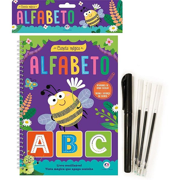 Livro de Atividades Caneta Mágica Alfabeto Espiral