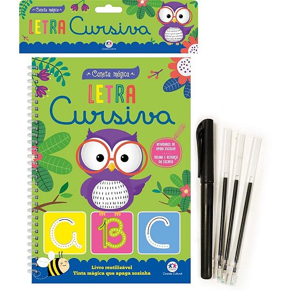 Livro de Atividades Caneta Mágica Letra Cursiva