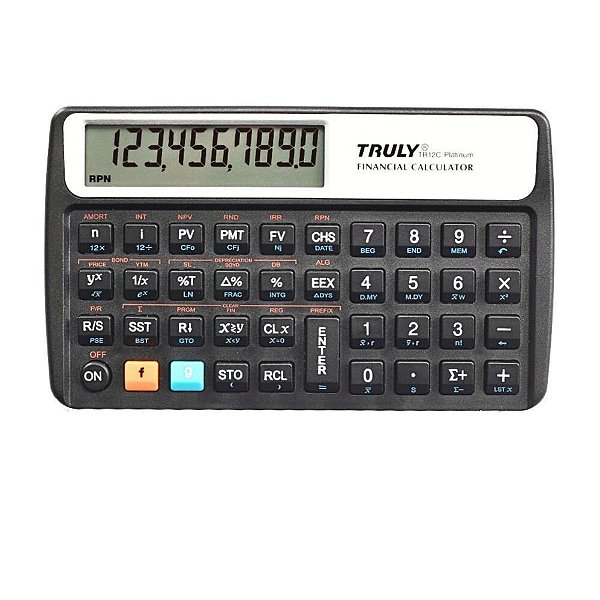 Calculadora Financeira Profissional TRULY TR12C Platinum RPN – 10 Dígitos
