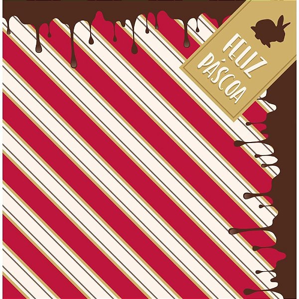 Embalagem P/OVO de Páscoa 44X44CMGANACHE PCT com 25