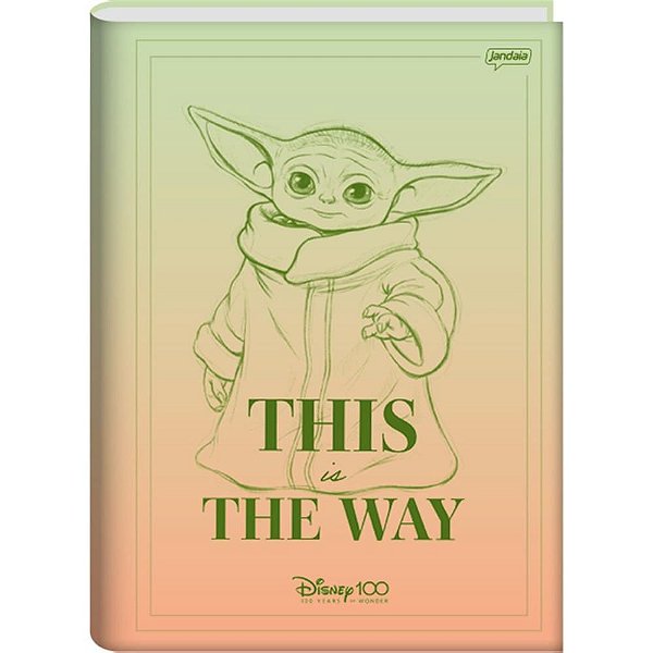 Caderno Brochurão Capa Dura Disney 100TH 80 Folhas - Pacote com 05