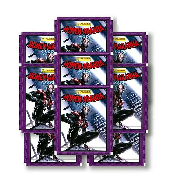 Figurinhas Spiderman Spiderverse com 5 Pacotes com 20