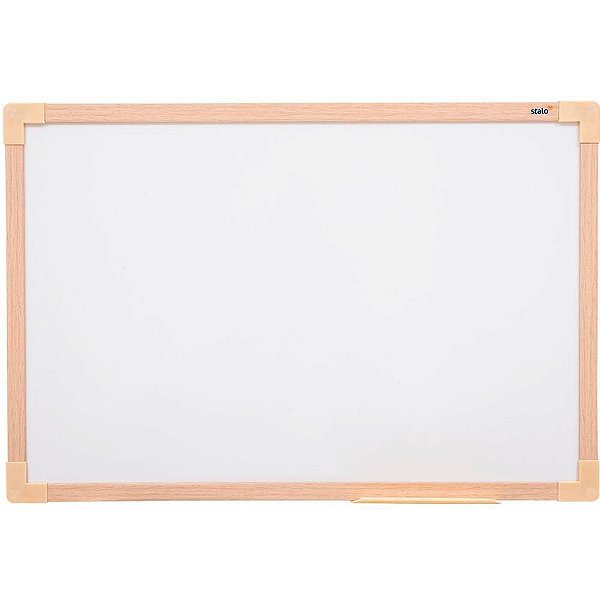 Quadro Branco Moldura Madeira 30X40CM UV MDF SOFT C/ 02
