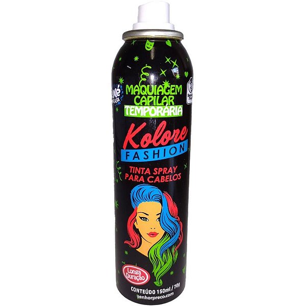 Pinta Cabelo Kolore Fashion 150ML Branco - Caixa com 24 Unidades