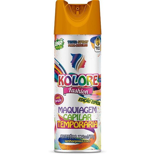 Pinta Cabelo Kolore Fashion Dourada 125ML Caixa com 24