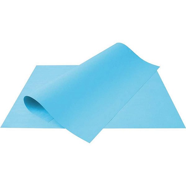 Papel Cartolina Azul Escolar 50X66CM 180G. PCT com 100