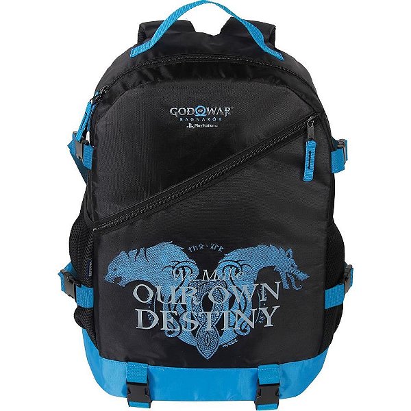 Mochila GOD OF WAR Ragnarok G - Preta e Azul
