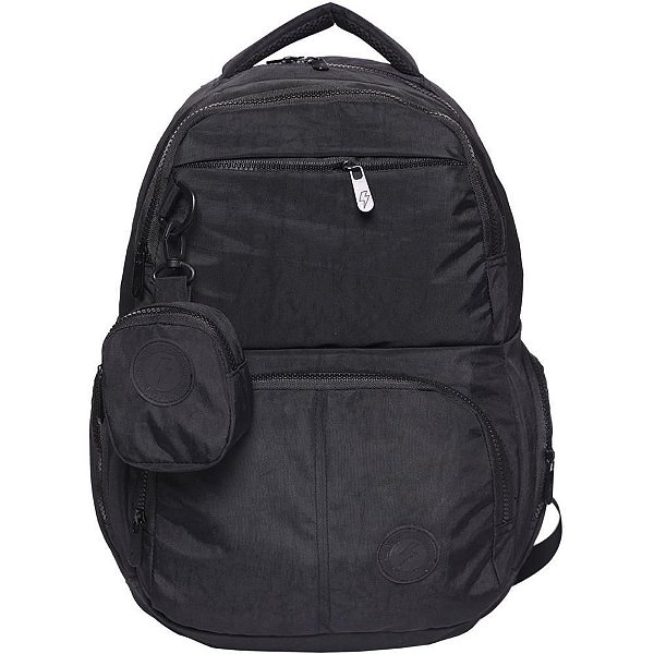 Mochila Creased NYLON Amassado com 4 Bolsos