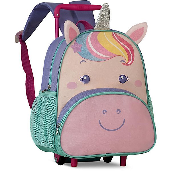 Mochila Infantil com Rodinha Clio PETS Petit Unicórnio