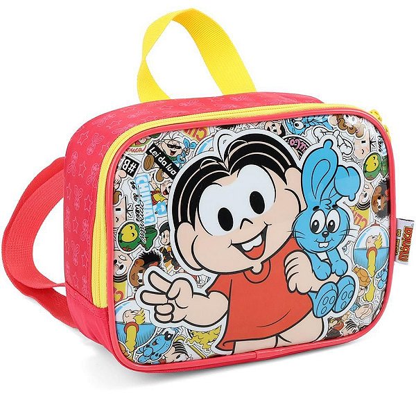 Lancheira Térmica Turma da Mônica MÃO/COSTA Vermelha