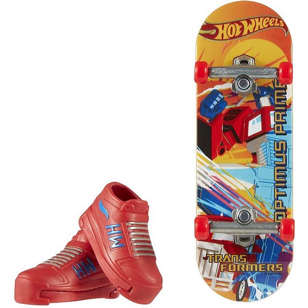 Hot Wheels Skate Shape + Tênis Licenciado Sortido