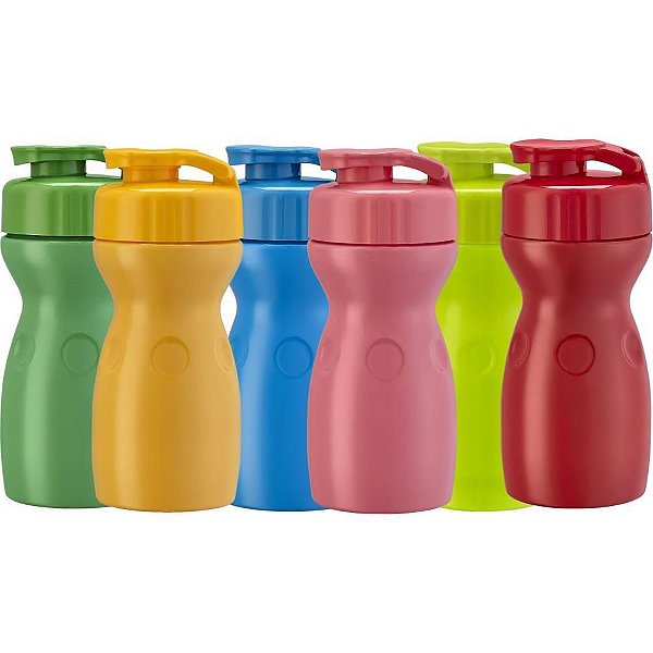 Garrafa Plástica Veneza Colorida 350ML Sortida Caixa com 24