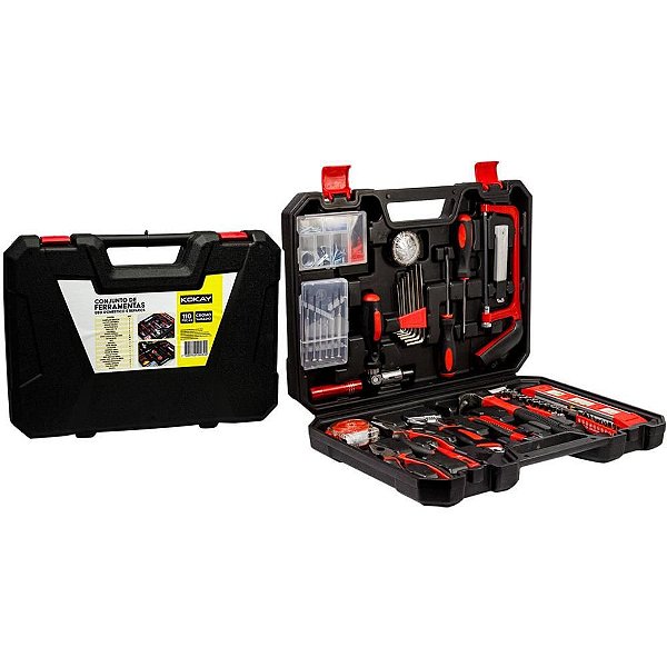 Ferramenta Diversa KIT C/110PÇS Domest. e Reparos