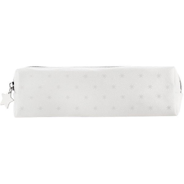 Estojo de Lona Moonlight 1 Zíper com Estrelas em Relevo - Tecido PU