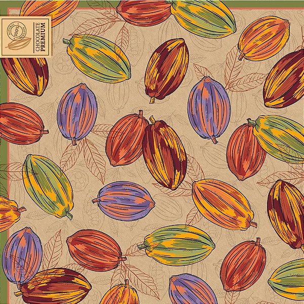 Embalagem P/OVO de Páscoa 49X49CM Cacau Tropical PCT C/ 25