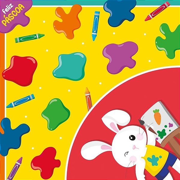 Embalagem P/OVO de Páscoa 39X39CM Pintura PCT com 25