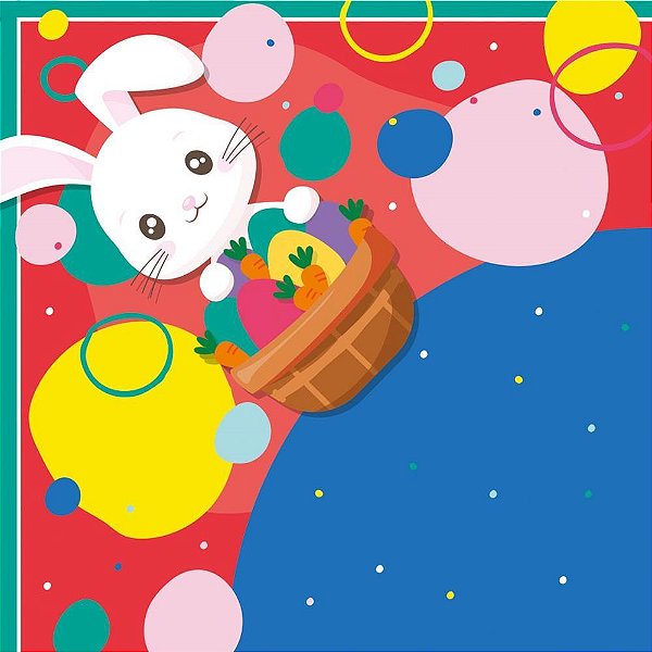 Embalagem para OVO de Páscoa 39X39CM Divertidamente Azul – Pacote com 25