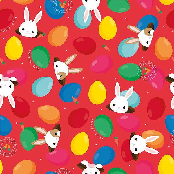 Embalagem OVO de Páscoa 39X39CM Coelho Sai da Toca VM C/ 25