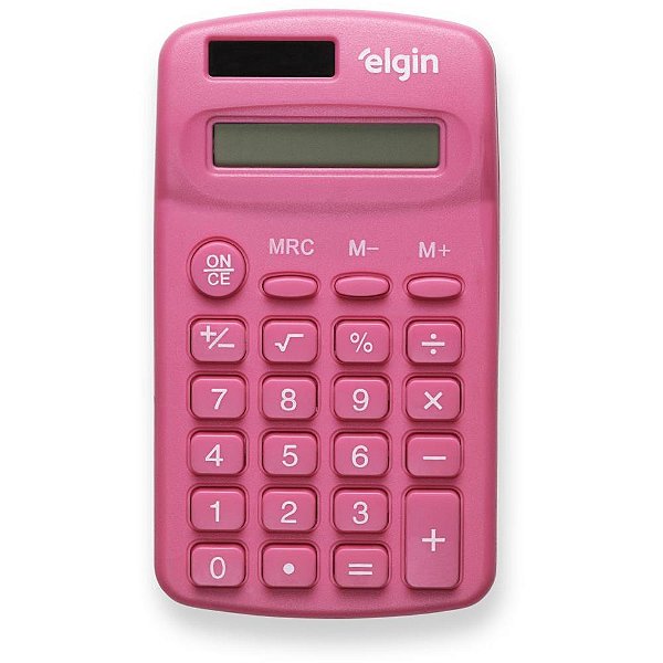 Calculadora de Bolso 8 Dígitos CB1485R Solar Rosa