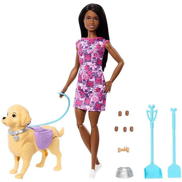 Barbie Family Brooklyn Passeio de Cachorrinho
