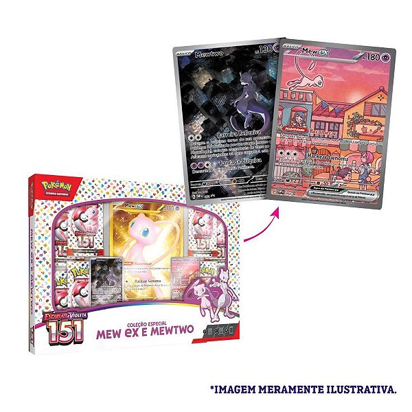 Jogo de Cartas Pokemon BOX MEW EX e Mewtwo