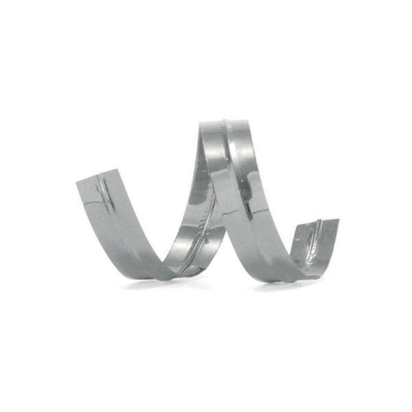 Fecho Metálico Prata 4MM X 11CM Pacote com 100 1