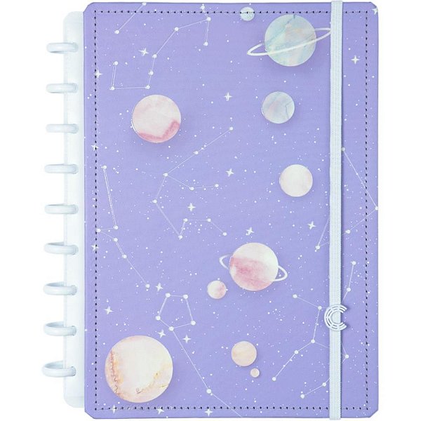 Caderno Inteligente Médio Purple Galaxy BY Gocase