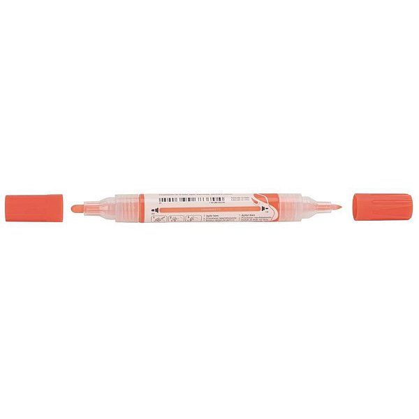 Pincel Marcador Artesanato Multimark sem Permanente Laranja - Pacote com 6 Unidades
