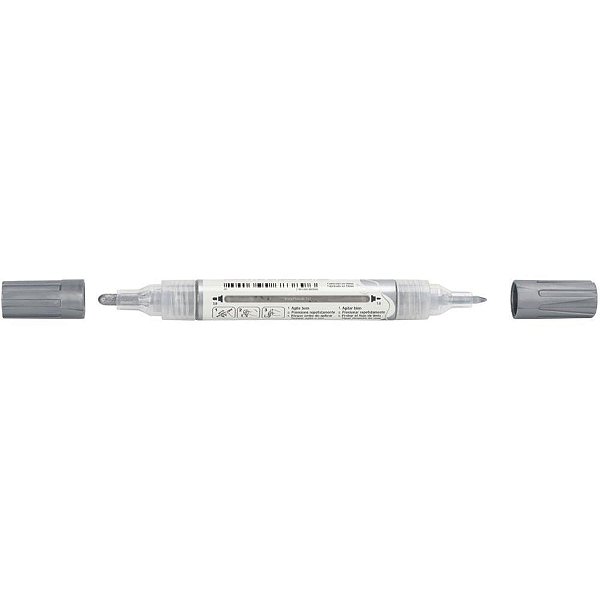Pincel Marcador para Artesanato Multimark Prata - Pacote com 6