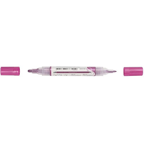 Pincel Marcador Artesanato Multimark Rosa Metálico - Pacote com 6