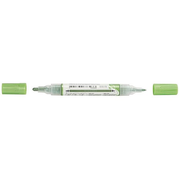 Pincel Marcador Artesanato Multimark Verde Metálico - Pacote com 6