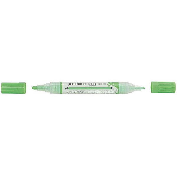 Pincel Marcador Artesanato Multimark Verde Neon com 6 Unidades