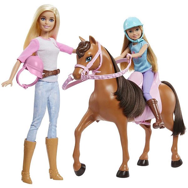 Barbie Family Lições Montar a Cavalo C/STACI