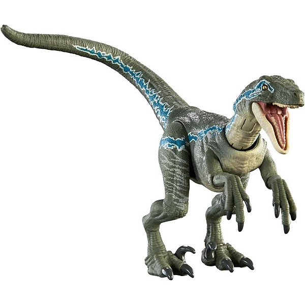 Boneco e Personagem Jurassic WORLD Hammond Velociraptor Blue