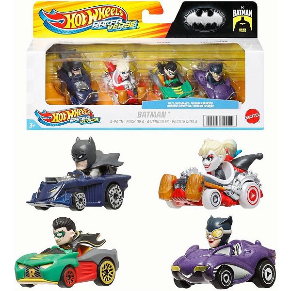 Hot Wheels Colecionável Racerverse Disney Pacote com 4 Carrinhos