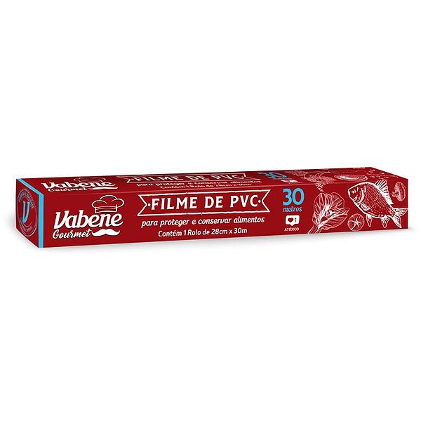 Plástico para Alimentos Filme PVC 28CM X 30M