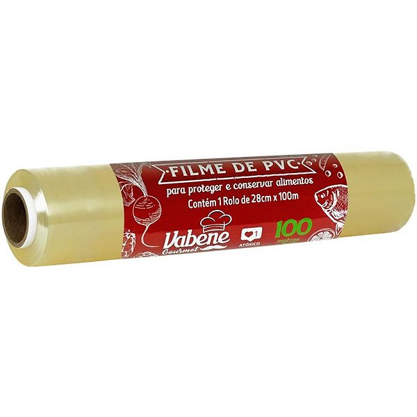Plástico para Alimentos Filme PVC Refil 28CM X 100M