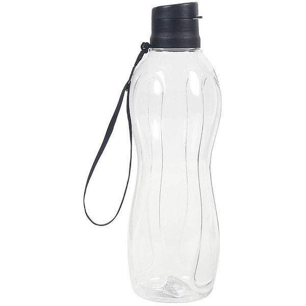 Garrafa Plástica Utility 850ML Transparente com ALÇA de Mão