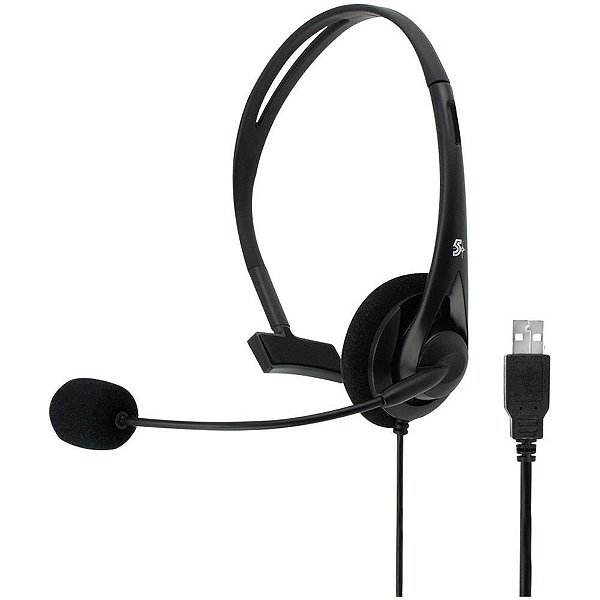 Headset Office 5+ 015-0101 para Telefone e Computador USB