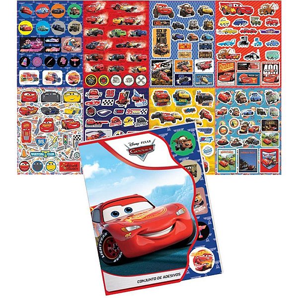 Adesivos Decorados Carros 8 Folhas - MOD. 961 Sortido